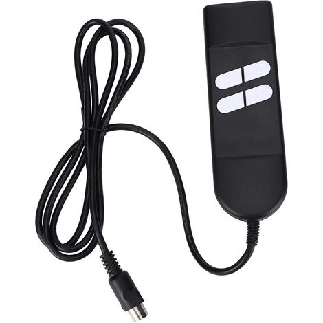 Commande manuelle pour fauteuil inclinable, télécommande électrique à 4 boutons pour fauteuil releveur, canapé électrique, commande manuelle (noir) (1/5)
