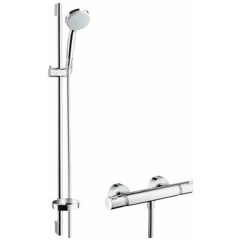 hansgrohe Brause Set Croma 100 Vario 27035000 chrom, DN 15, Stange 0,90 m