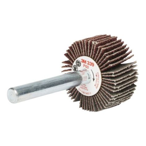 Meule abrasive, Dia. 30mm 3M, grain P60, Oxyde d'aluminium, 25400tr/min ( Prix pour Boîte de 10 )