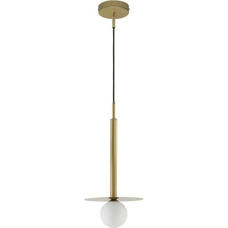 [GEBRAUCHT] B-Ware Nova Luce Pendelleuchte Hängeleuchte Pielo Gold G9 Led Dimmbar 150x22 Cm Lampe