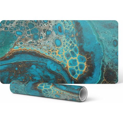 Alfombrilla protectora para encimeras de oficina, textura abstracta, 90x45 cm (1/5)