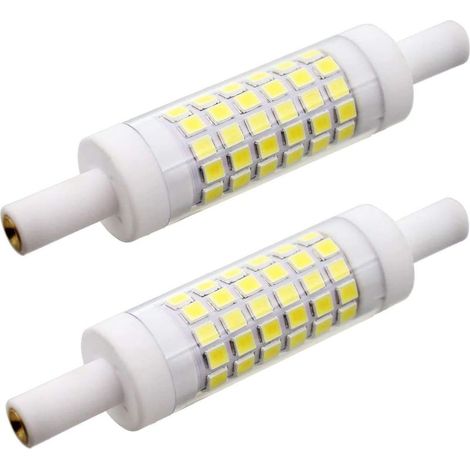 2 x R7S LED bulbs 78 mm 5W 15 x 78 mm, Cool White 6000K, 220V