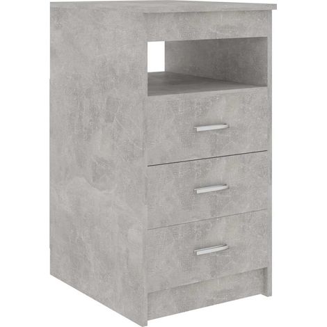 Maison Exclusive - Armoire à tiroirs Gris béton 40x50x76 cm Bois d'ingénierie (1/5)