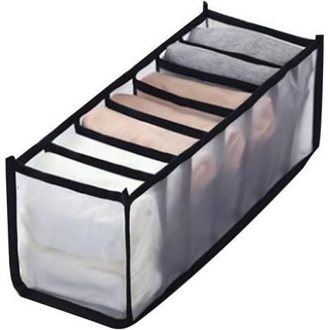 Boîte de rangement pour sous-vêtements - 7 compartiments (1/2)