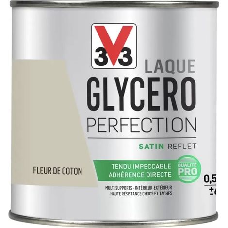 Laque Glycéro Perfection V33 Satin Fleur de coton 0,5 L (1/4)