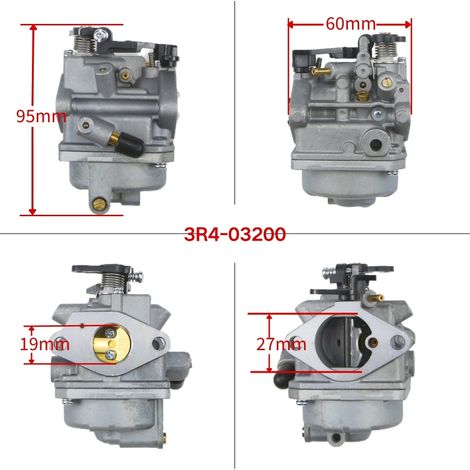 Carburateur pour moteur hors-bord 4 temps Tohatsu 3R1-03200-1 3AS-03200-0 3R4-03200 (1/4)