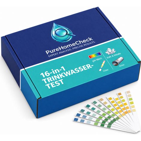PureHomeCheck 16-in-1 Wassertest 25 Streifen mit KI-Auswertung (1/5)