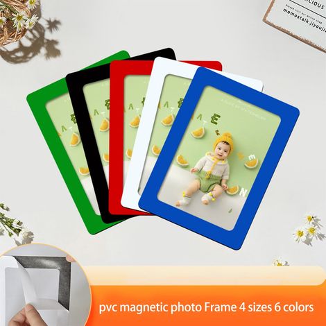 Cadre Photo Mural - Auto-adhésif et Magnétique - En PVC Souple - Pour Décoration Murale Intérieure - Lot de 1 (1/5)
