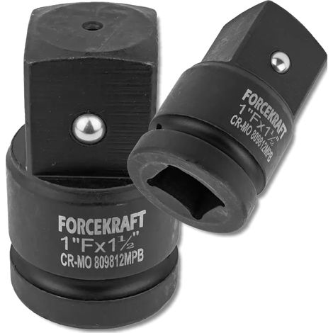 Adattatore per bussola a impatto Forcekraft, adattatore di riduzione filettatura 1" (F) 1,5" (M) (1/5)