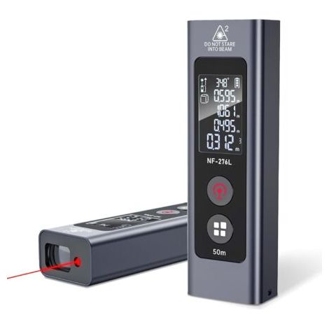 Laser Measurement Tool 50M/165Ft, Digital Laser Distance Meter with Type-C Rechargeable, M/in/Ft Unit Switching, Backlit LCD Display, Measure Distance/Pythagorean/Area/Volume (1/5)