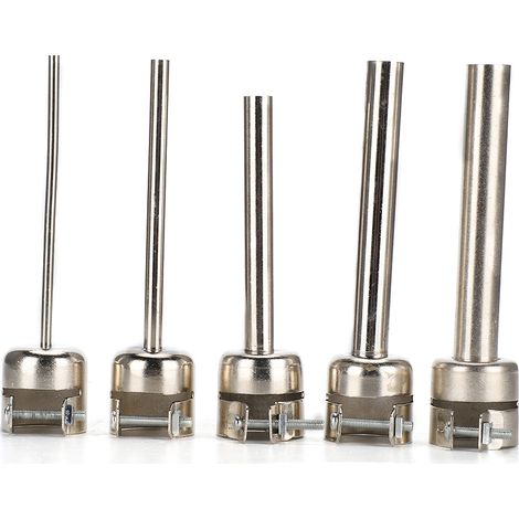 Kit de réparation PC 5 pièces, buses à air longues en acier de 3 à 12 mm pour pistolet à air chaud 850 (1/5)