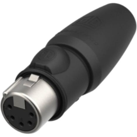 Neutrik NC5FX1-TOP Connettore XLR Giunto dritto Numero Poli (num): 5 Nero 1 pz. (1/2)