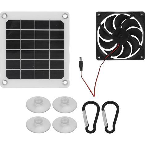 10W panneau solaire ventilateur d'extraction 5V étanche portable monocristallin pour camping-car (1/5)