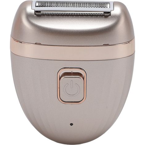 Épilateur électrique rechargeable USB, tondeuse intime résistante à l'eau, appareil d'épilation électrique pour femmes, couleur or (1/5)