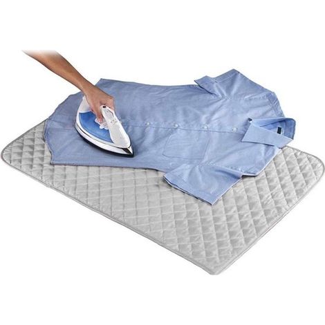 Esterilla/manta de planchar plegable de 86 x 46 cm，funda de repuesto para tabla de planchar，esterilla acolchada resistente al calor (1/4)