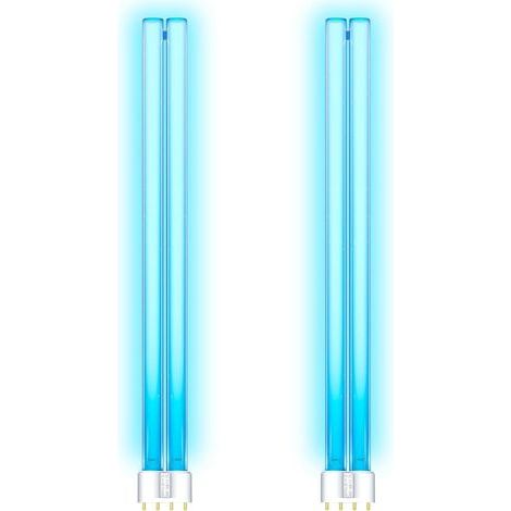 2er-Pack UVC-Lampen, 36 W, 2G11-Sockel, 417 mm Länge, Quarzglas, für Teichfilter (1/5)