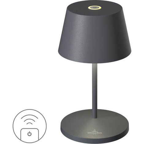 Luminaire extérieur Villeroy & Boch Seoul RC aluminium anthracite Ø 11 cm lumière chaude IP65 réf. 97201 (1/3)