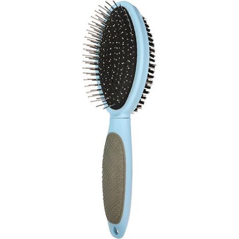 Brosse double face pour le toilettage et le massage des chiens, chats et autres animaux (1/5)
