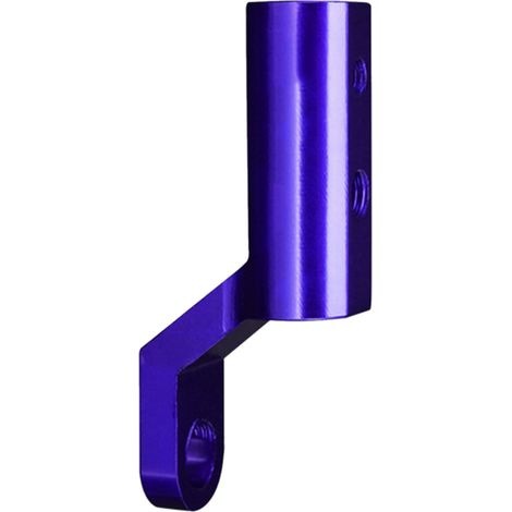 Support rétroviseur moto rallonge support multifonction CNC aluminium bleu porte-téléphone (1/5)