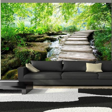 Papier peint chemin forestier - 150 x 105 cm (1/4)