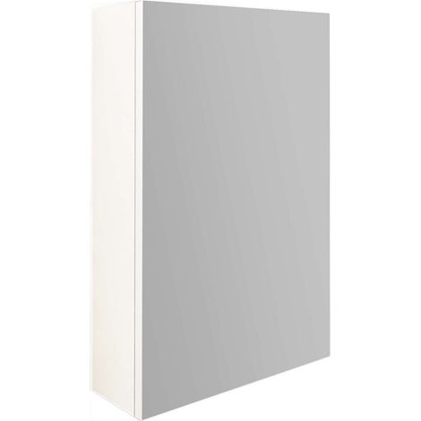 Armoire miroir salle de bain 38 cm Blanc mat en mélaminé résistant à l'humidité
