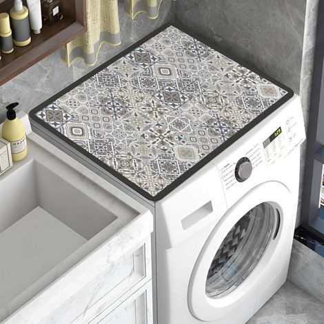 Tapis de machine à laver, protection antidérapante pour machines à laver, sèche-linge, salles de bains et caravanes, 50 x 60 cm, version 3.