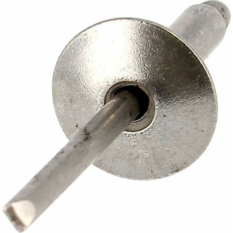 Rivet Aveugle Tête Extra Large 4.8X14 Inox/Inox - Rivet Aveugle Tête Extra Large 4.8X14 Inox/Inox (1/2)