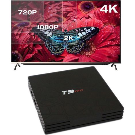 Trade Shop - Smart Tv Box T9 Pro Android 7.1.2 4gb Ram 32gb 4k Iptv Gpu 5 Core Quad Wifi - (1/5)