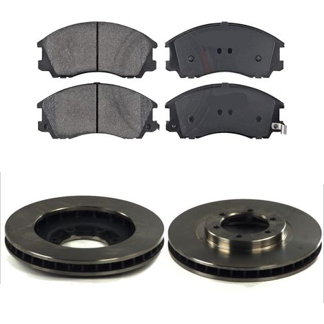 KIT FRENI ANTERIORI compatibile con HYUNDAI TERRACAN (HP) - DISCHI + PASTIGLIE OEM: FDB1670 / 17551 , 18000 /SOSTITUZIONE DIRETTA/BASSA POLVERE/SILENZIOSO (1/5)
