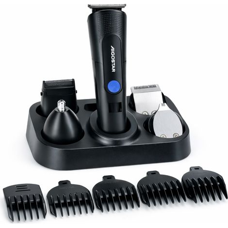Aigostar LILA Tagliacapelli Multifunzione 5 in 1 60 Minuti 6000 RPM Type-C Nero