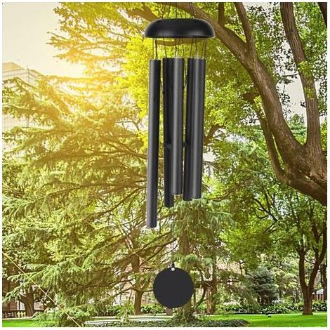 Kaelt - Carillons a Vent Exterieur, 80cm Memorial Carillon a Vent Grand Ton Profond, 6 Tubes en Aluminium Creux Pleasant Melody Retro Decor pour Jardin, intérieur, Cour, décoration de la Maison (1/5)