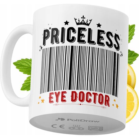 Lustige Kaffee- oder Teetasse mit witzigem Textdesign für Augenärzte – ideal für Geburtstage, Namenstage, Feiertage und besondere Anlässe. Hochwertige Tasse für Zuhause, Büro und Arbeit. Farbe: Weiß, 