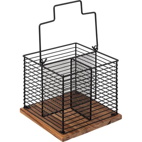 Vaso per posate a 3 scomparti - 5five