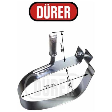 Sangle bande d'échappement pour Peugeot 207 207CC 207 SW C3 Picasso – Largeur augmentée – Accessoire de fixation durable – Durer Germany