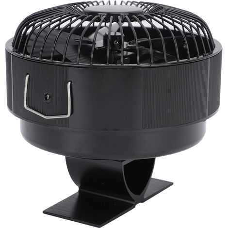 Ventilateur de cheminée rond, ventilateur de poêle à bois alimenté par la chaleur, en alliage d'aluminium, pour poêle à pétrole à usage domestique (1/5)