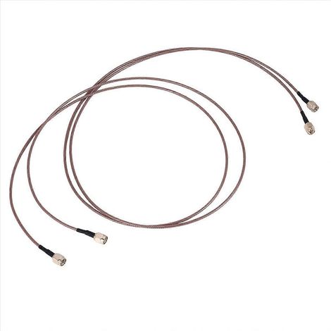 Câble coaxial SMA mâle vers SMA mâle, rallonge RG316, 2 pièces, 100 cm, adaptateur de connexion, fil de liaison souple, haute fréquence, sans perte, pour antenne et module. (1/5)