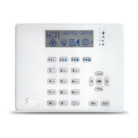 Kabelloses, bidirektionales Tastenfeld mit Grafikdisplay zur Verwaltung von SmartLiving-Systemen