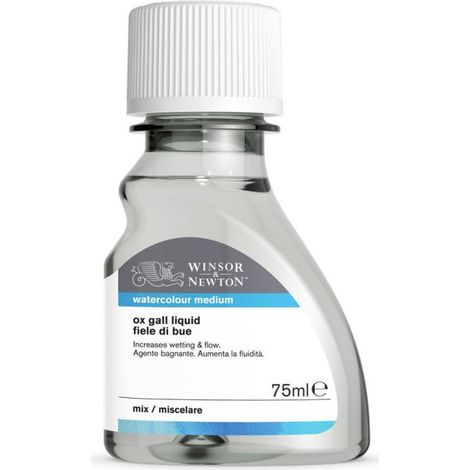 Médium pour peinture - WINSOR & NEWTON - Fiel de Boeuf médium - 75ml - Améliore la fluidité - Pour adultes