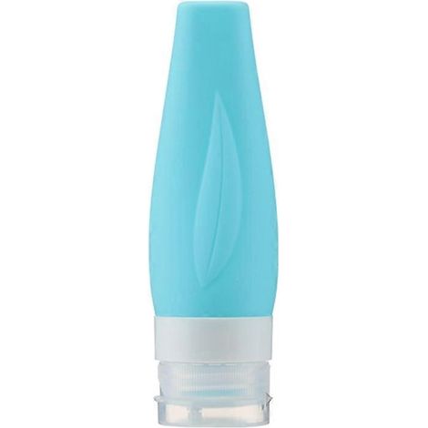 Contenants de voyage pour articles de toilette, flacons souples en silicone pour shampoing et après-shampoing (1/5)