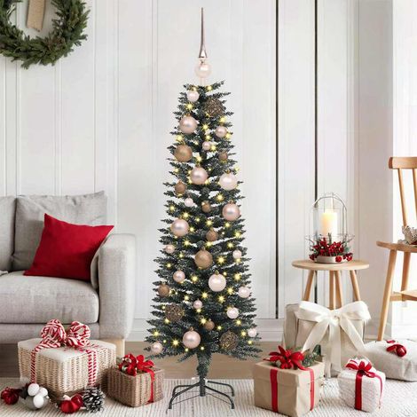 Künstlicher Weihnachtsbaum mit 150 LEDs mit Ständer Grün 120 cm (1/5)