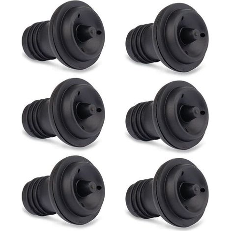 6 pièces-bouchons pour pompe vide-gris,Bouchon vin rouge, bouchon sous vide vin rouge, bouchon bouteille sous vide vin, bouchon individuel (1/4)