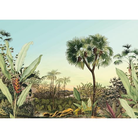 Papier peint panoramique naturel Oasis (1/4)