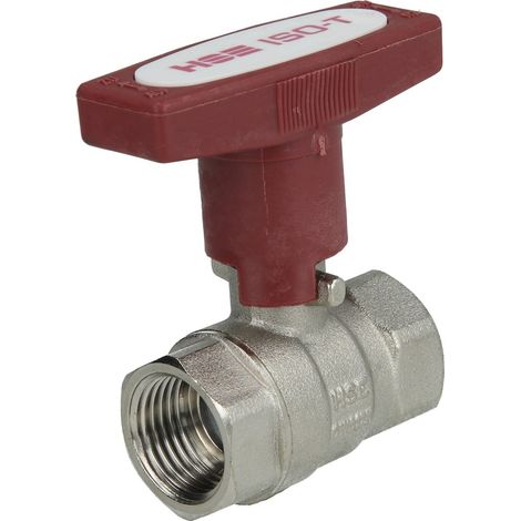 Robinet à bille 1/2'' FF avec poignée ISO-T PN40