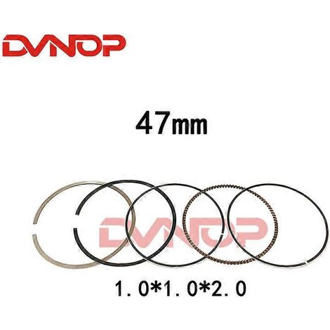 Kit de pasador y aro de pistón de 47 mm y 13 mm para ATV, quad y moto de cross de 70 cc, compatible con Lifan Zongshen Loncin (solo aro) (1/5)
