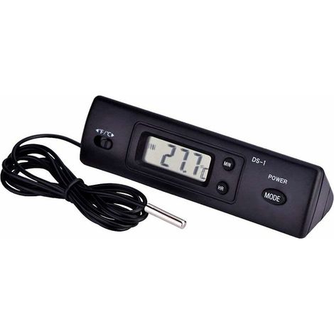 Green Mobility-Thermomètre Compteur De Température Numérique À Cristaux Liquides LCD Mesure De L'humidité Capteur De Sonde Câblé pour Réfrigérateur Aquarium Climatiseur (1/5)