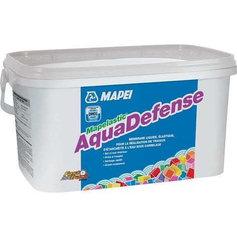 Mapei Mapelastic Aquadefense Gebrauchsfertige Flüssigfolie zur Abdichtung unter Fliesen, schnell trocknend, 15kg (MAPELASTICAQUA15) (1/3)