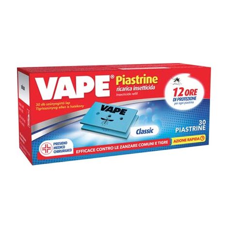 PIASTRINA ZANZARE VAPE MAT - CLASSIC CF=PZ 30- 36 confezioni