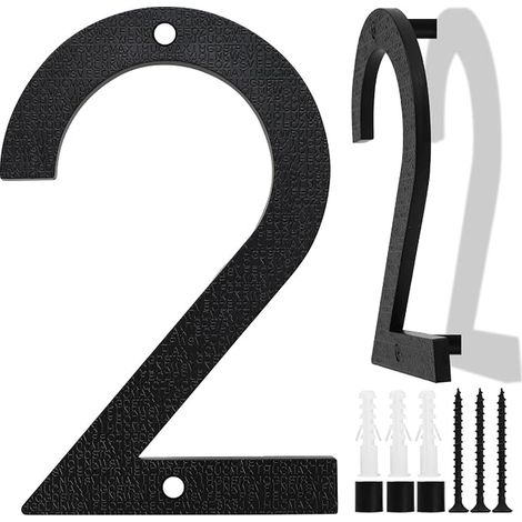 House Number Black ABS Plastic Offices, Mailboxes, Garages Number (1/5)