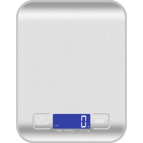 Digitale Mini-Küchenwaage aus Edelstahl, 10 kg, hohe Präzision zum Backen und Kochen (1/5)