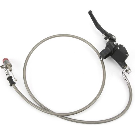 Levier d'embrayage et frein hydraulique 7/8 pouce avec câble de 120 cm pour moto tout-terrain et scooter 125cc 150cc 180cc 200cc 250cc (1/5)